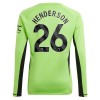 Virallinen Fanipaita Maalivahdin Pitkähihainen Manchester United Henderson 26 Kotipelipaita 2023-24 - Miesten